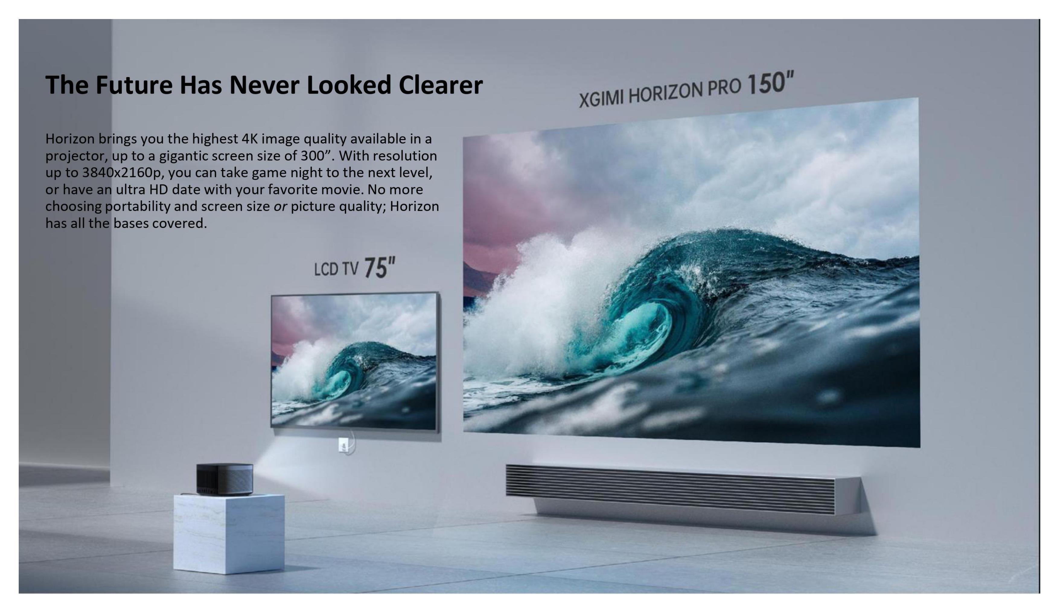 Android-100-XGIMI-Horizon--Pro-Projector-4K-Resolution-LED-2200-ANSI-Lumens-International-DLP-System-1845545