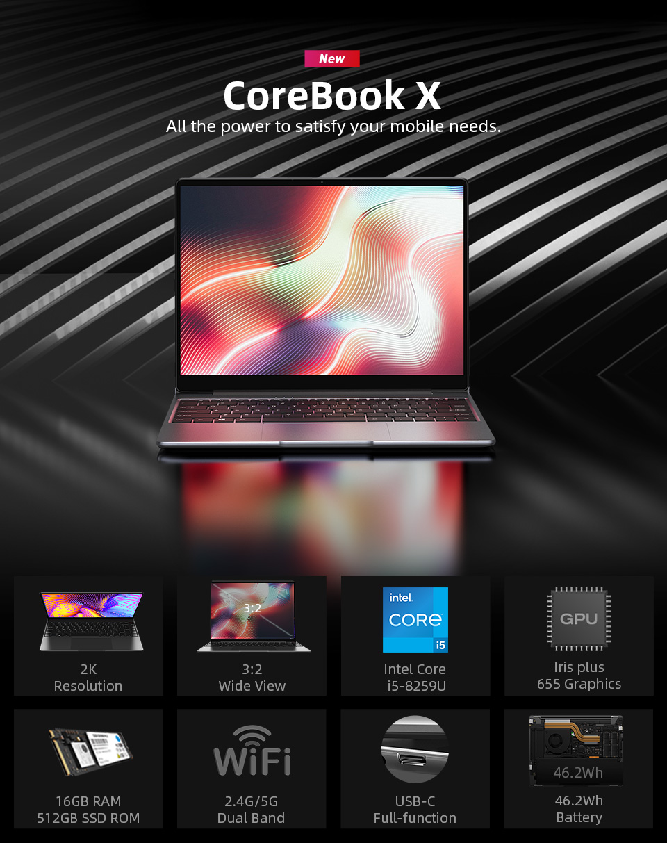 CHUWI-CoreBook-X-Laptop-140-inch-2160x1440-Resolution-Intel-i5-8259U-16GB-DDR4-RAM-512GB-SSD-46Wh-Ba-1784862
