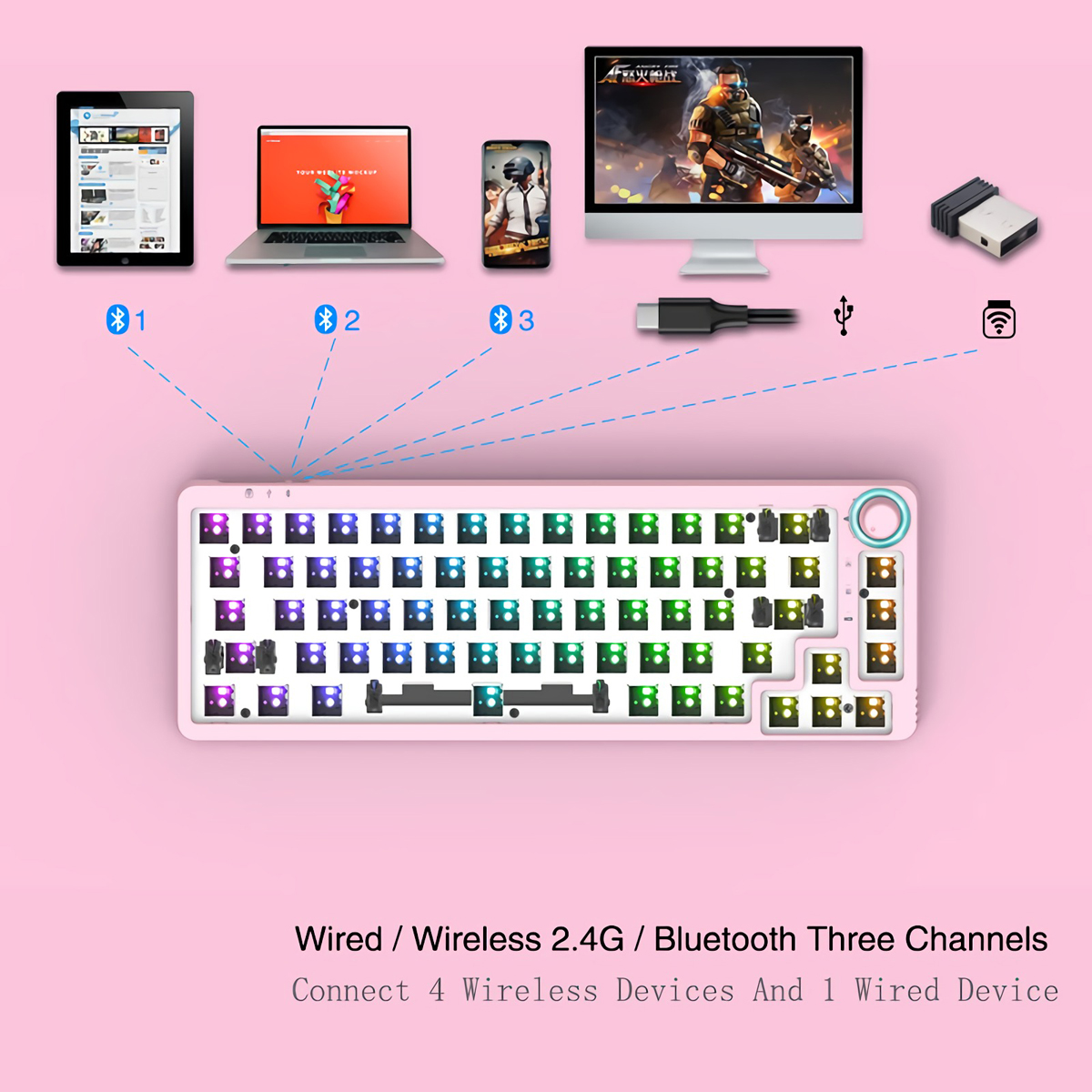 GamaKay-LK67-Keyboard-Customized-Kit-67-Keys-RGB-Hot-Swappable-3pin5pin-Switch-65-Programmable-Tripl-1885206