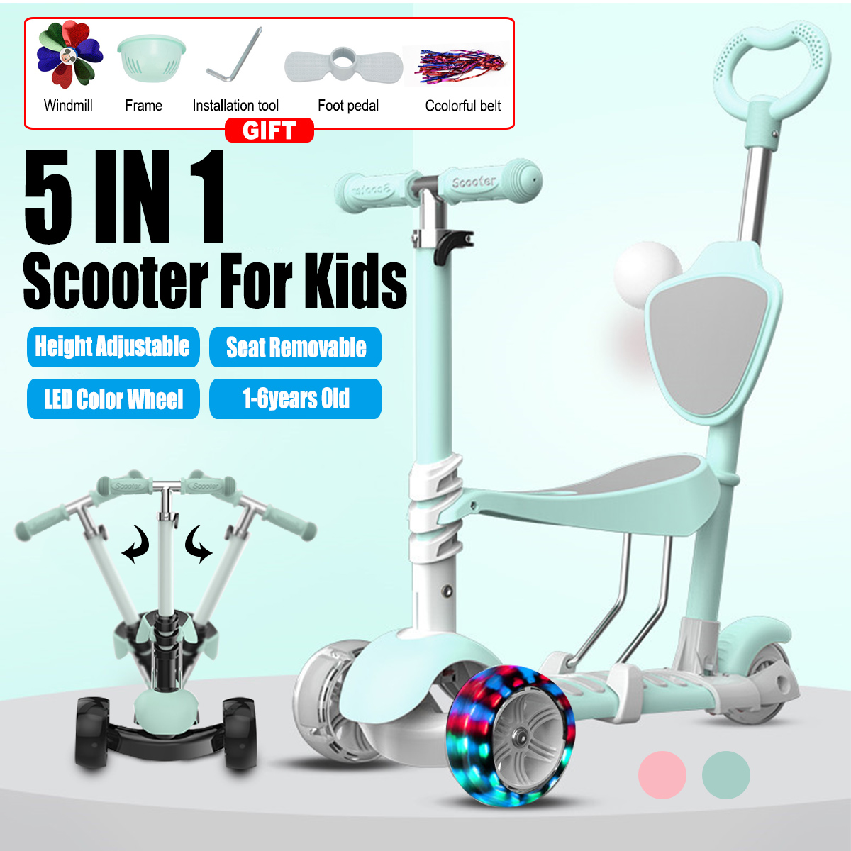 Height-Adjustable-3-Wheel-Kids-Kick-Scooter-Kickboard-With-Seat-For-Ages-36-Child-Ride-On-Toy-Toddle-1703281