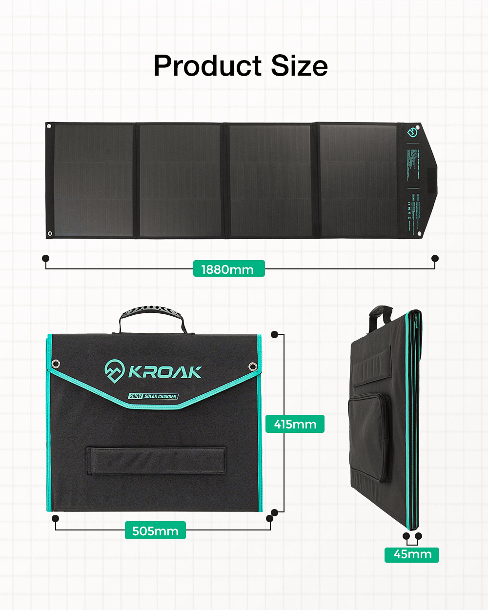 KROAK-SP-06-200W-198V-Shingled-Solar-Panel-Foldable-Outdoor-Waterproof-Portable-Superior-Monocrystal-1941572-8