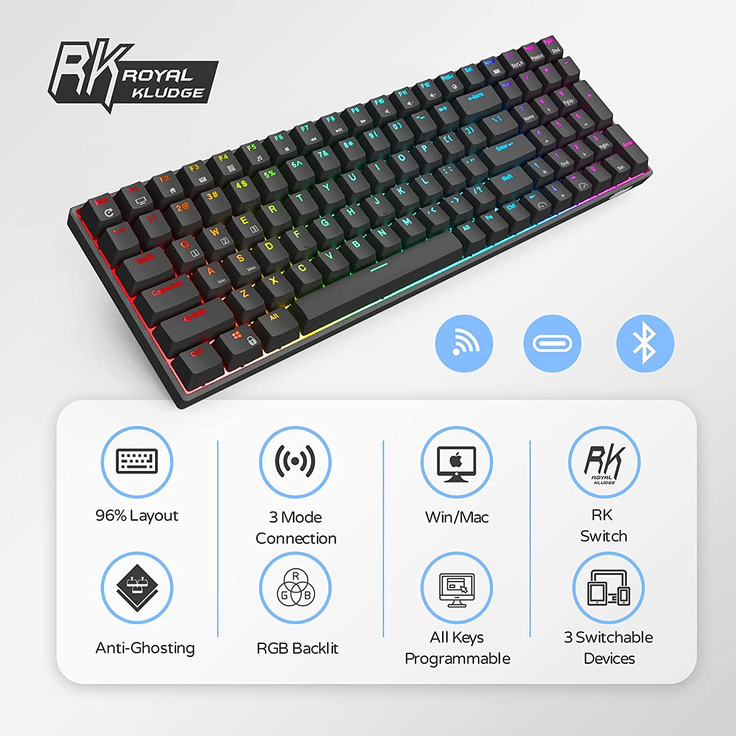 Royal-Kludge-RK100-Mechanical-Keyboard-100-Keys-Triple-Mode-Wireless-bluetooth50--24Ghz--Type-C-Wire-1901074
