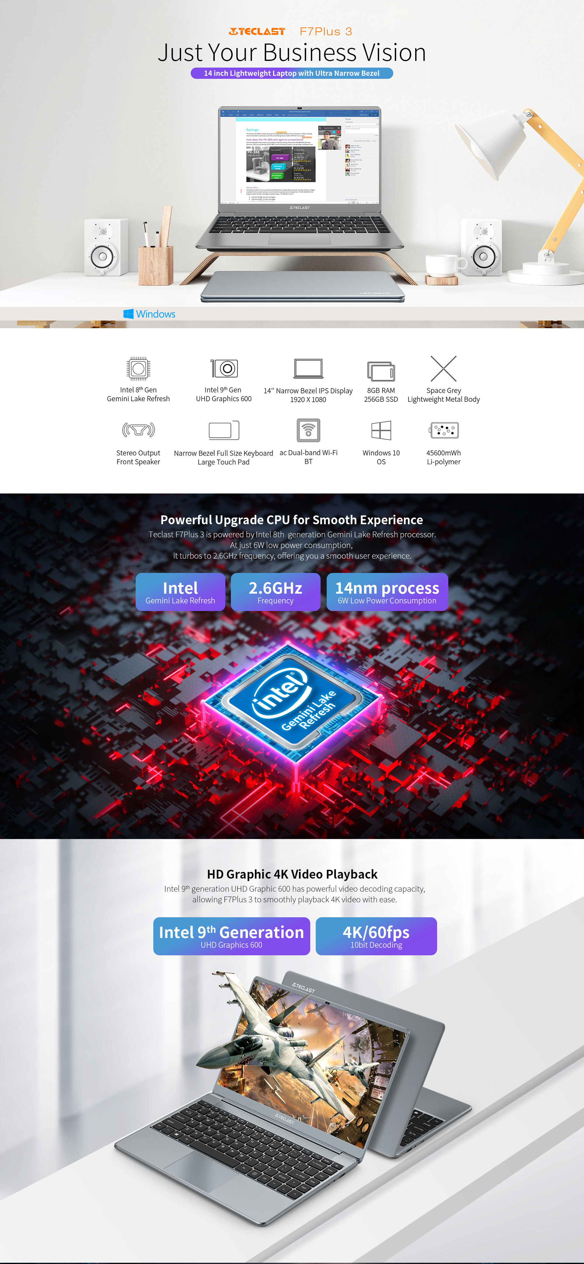 Teclast-F7-Plus--Laptop-141-inch-Intel-N4120-Quad-Core-26GHz-8GB-LPDDR4--RAM-256GB-SSD-46W-Large-Bat-1865843