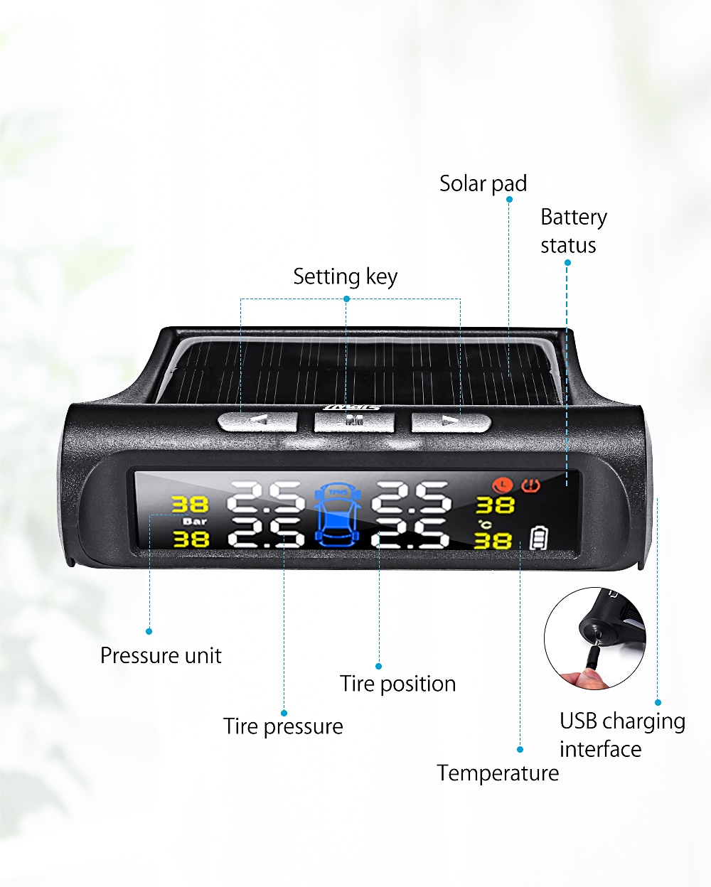 iMars-T240-TPMS-Solar-Power-Tire-Pressure-Monitor-System-Universal-Tester-Wireless-LCD-Display-with--1646176-5